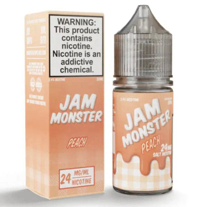 Jam Monster Salts E-Juice 30ml-Jam Monster-Peach 24mg-NYC Glass