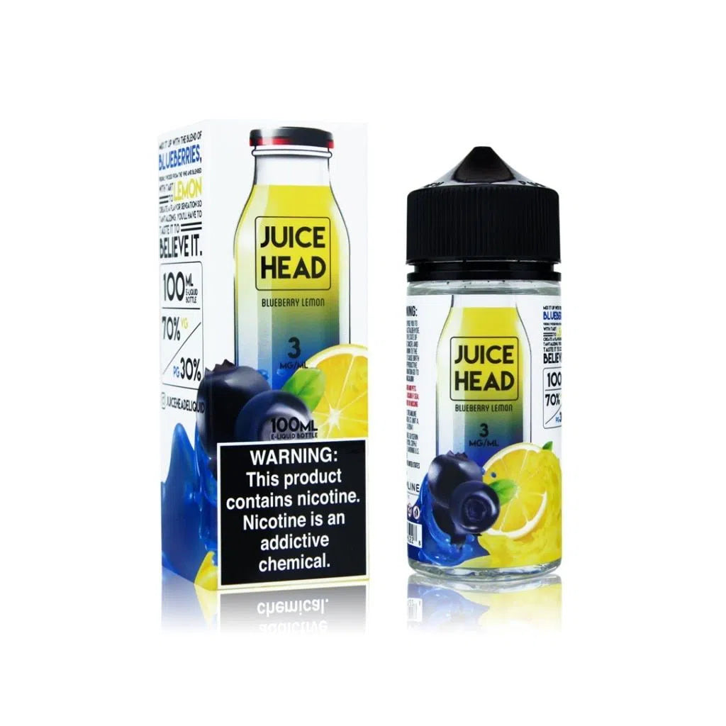 Juice Head E-Juice 100ml-Juice Head-Blueberry Lemon 0mg-NYC Glass