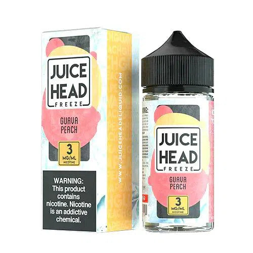 Juice Head E-Juice 100ml-Juice Head-Freeze Guava Peach 0mg-NYC Glass