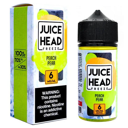 Juice Head E-Juice 100ml-Juice Head-Freeze Peach Pear 0mg-NYC Glass