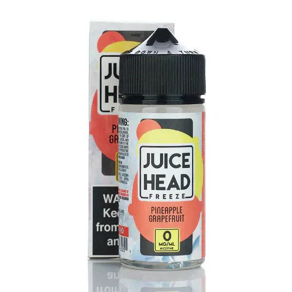 Juice Head E-Juice 100ml-Juice Head-Freeze Pineapple Grapefruit 0mg-NYC Glass