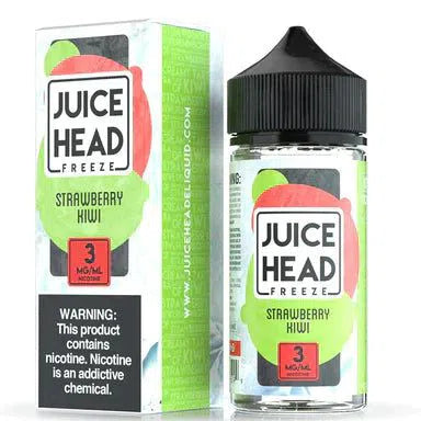 Juice Head E-Juice 100ml-Juice Head-Freeze Strawberry Kiwi 0mg-NYC Glass