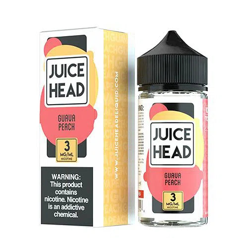 Juice Head E-Juice 100ml-Juice Head-Guava Peach 0mg-NYC Glass