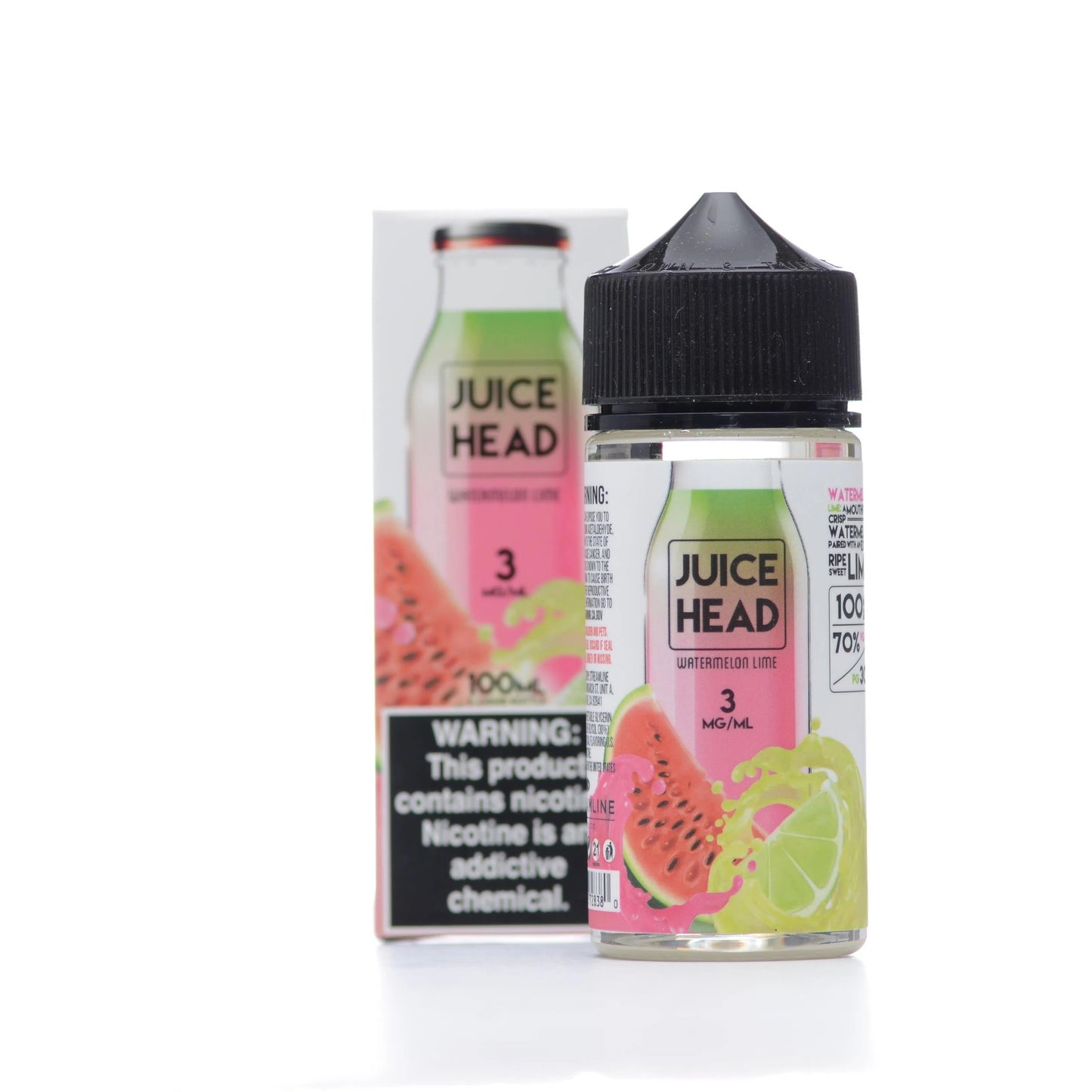 Juice Head E-Juice 100ml-Juice Head-Watermelon Lime 0mg-NYC Glass