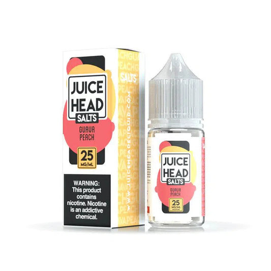 Juice Head Salts E-Juice 30ml-Juice Head-Guava Peach 25mg-NYC Glass