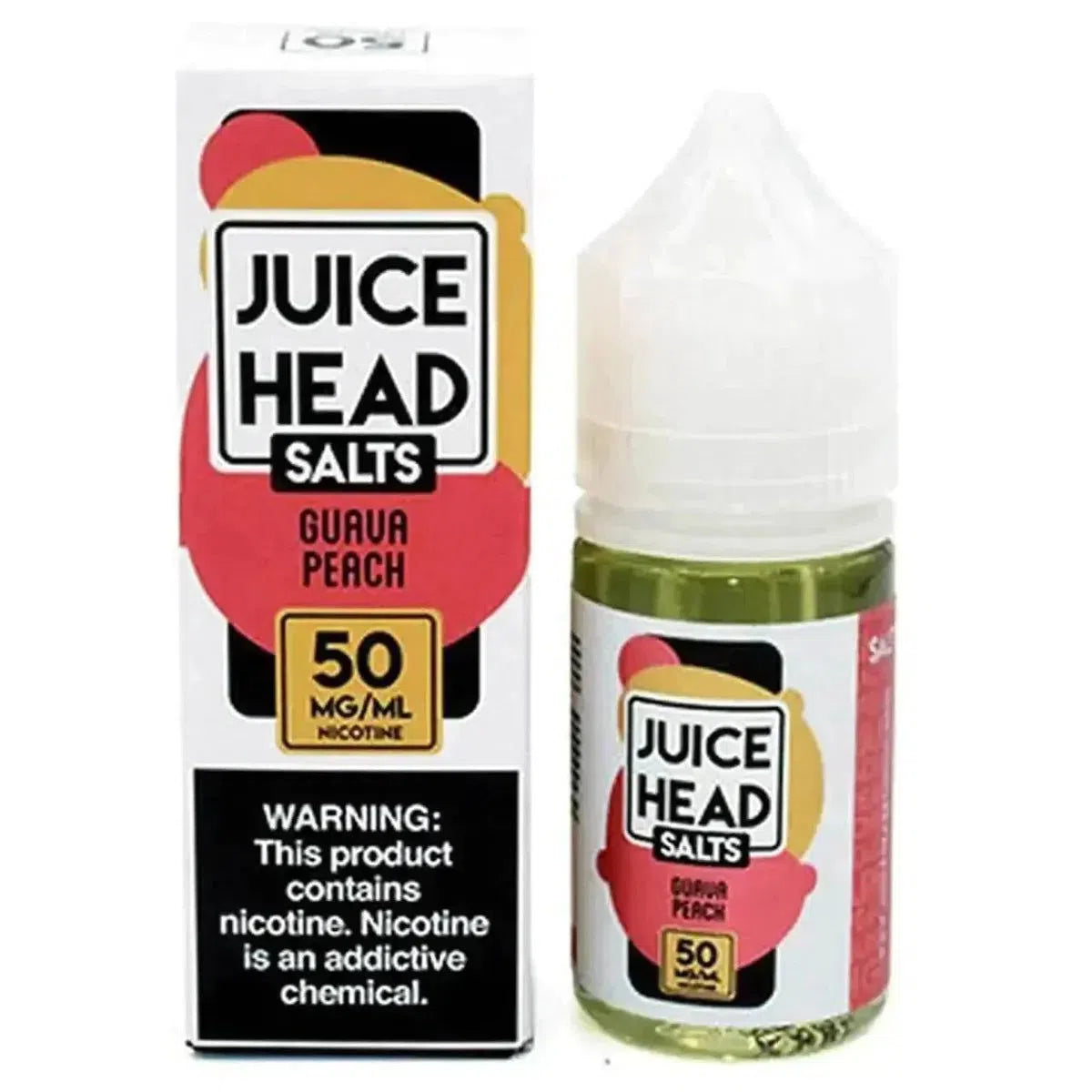 Juice Head Salts E-Juice 30ml-Juice Head-Guava Peach 50mg-NYC Glass