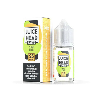 Juice Head Salts E-Juice 30ml-Juice Head-Peach Pear 25mg-NYC Glass