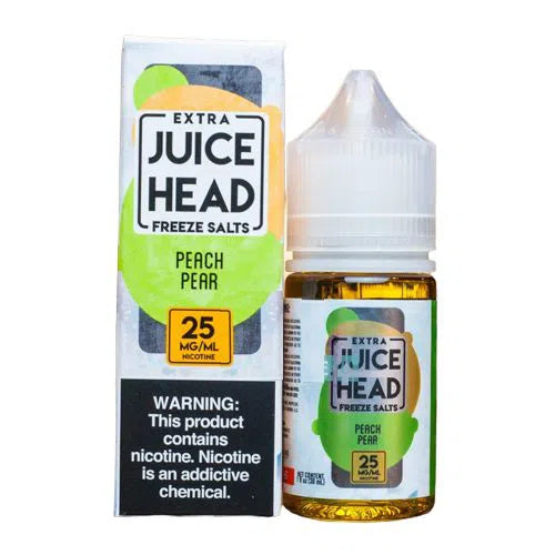 Juice Head Salts E-Juice 30ml-Juice Head-Peach Pear Extra Freeze 25mg-NYC Glass