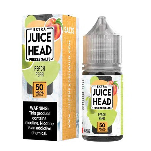 Juice Head Salts E-Juice 30ml-Juice Head-Peach Pear Extra Freeze 50mg-NYC Glass