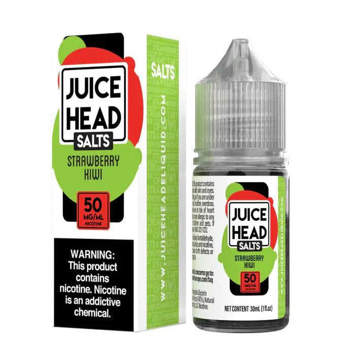 Juice Head Salts E-Juice 30ml-Juice Head-Strawberry Kiwi 50mg-NYC Glass