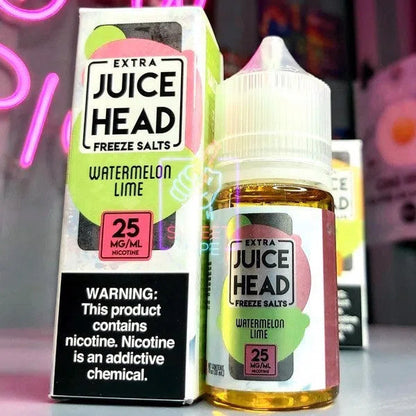 Juice Head Salts E-Juice 30ml-Juice Head-Watermelon Lime Extra Freeze 25mg-NYC Glass