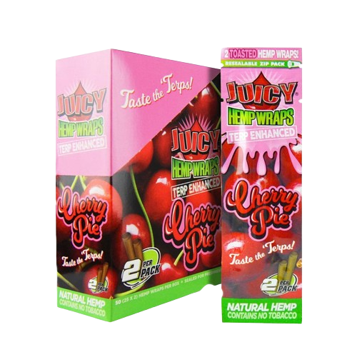 Juicy Jay Terp Infused Hemp Wraps 25ct Box-Juicy Jay-Cherry Pie-NYC Glass