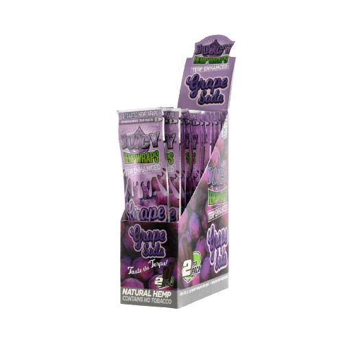 Juicy Jay Terp Infused Hemp Wraps 25ct Box-Juicy Jay-Grape Soda-NYC Glass