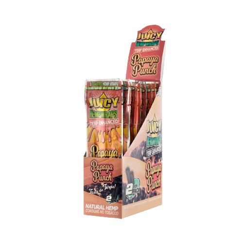 Juicy Jay Terp Infused Hemp Wraps 25ct Box-Juicy Jay-Papaya Punch-NYC Glass