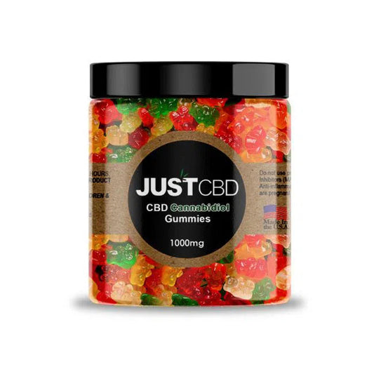 Just CBD Gummies 1000mg Jar-CBD Products-Just CBD-Gummy Bears-NYC Glass