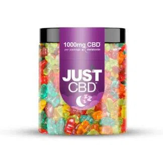Just CBD Gummies 1000mg Jar-Just CBD-Night Time Bears-NYC Glass