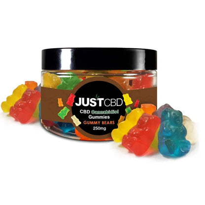 Just CBD Gummies 250mg Jar-Just CBD-Gummy Bears-NYC Glass