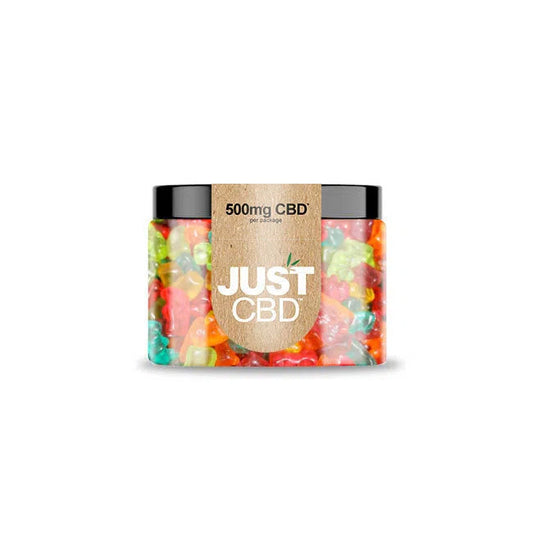 Just CBD Gummies 500mg Jar-Just CBD-Gummy Bears-NYC Glass