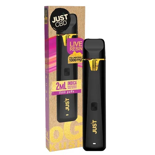 Just CBD Live Resin Full Spectrum CBD 1000mg Disposable-Just CBD-OG Kush (Indica)-NYC Glass