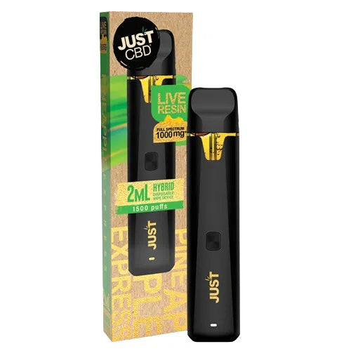 Just CBD Live Resin Full Spectrum CBD 1000mg Disposable-Just CBD-Pineapple Express (Hybrid)-NYC Glass