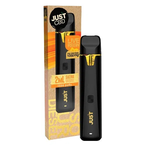 Just CBD Live Resin Full Spectrum CBD 1000mg Disposable-Just CBD-Sour Diesel (Sativa)-NYC Glass