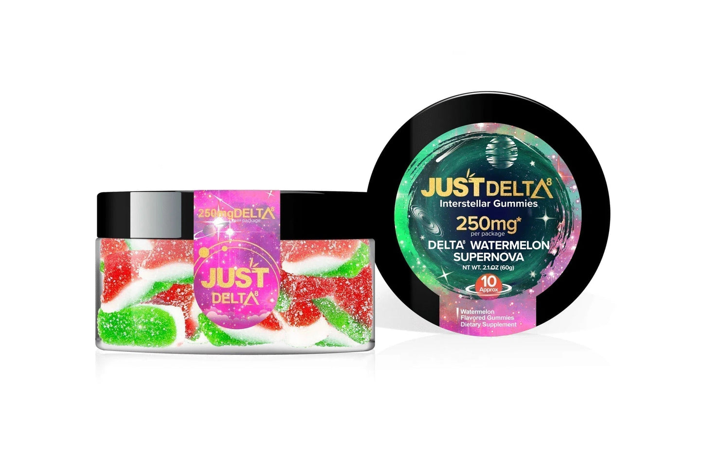 Just Delta Watermelon Supernova Delta 8 Gummies-Just Delta-250mg-NYC Glass