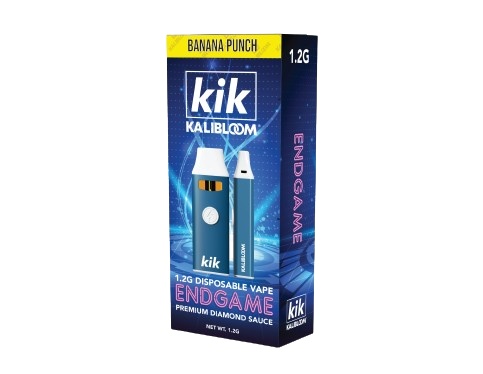 KIK ENDGAME Premium Diamond Sauce Delta 8 | THCP 1200mg Disposable-Kalibloom-Banana Punch (Indica)-NYC Glass