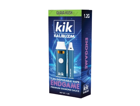 KIK ENDGAME Premium Diamond Sauce Delta 8 | THCP 1200mg Disposable-Kalibloom-Guava Kush (Sativa)-NYC Glass