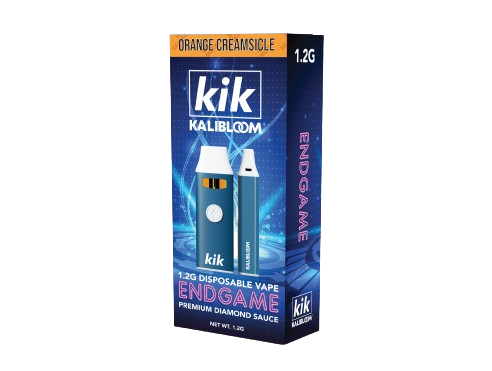 KIK ENDGAME Premium Diamond Sauce Delta 8 | THCP 1200mg Disposable-Kalibloom-Orange Creamsicle (Sativa)-NYC Glass