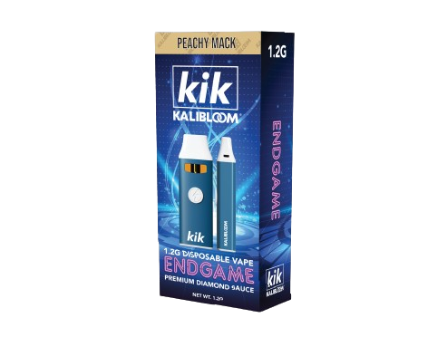 KIK ENDGAME Premium Diamond Sauce Delta 8 | THCP 1200mg Disposable-Kalibloom-Peachy Mack (Sativa)-NYC Glass