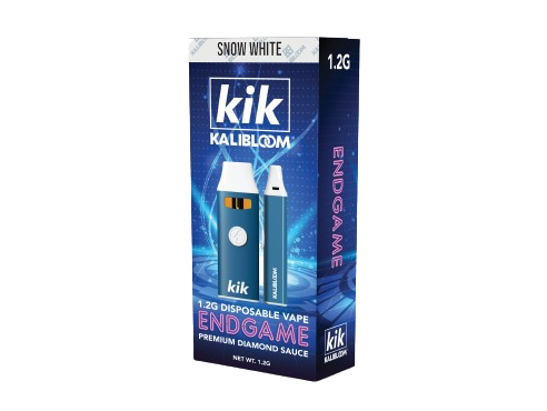 KIK ENDGAME Premium Diamond Sauce Delta 8 | THCP 1200mg Disposable-Kalibloom-Snow White (Hybrid)-NYC Glass