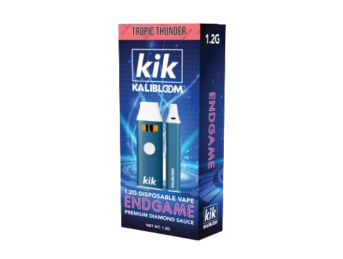 KIK ENDGAME Premium Diamond Sauce Delta 8 | THCP 1200mg Disposable-Kalibloom-Tropic Thunder (Sativa)-NYC Glass