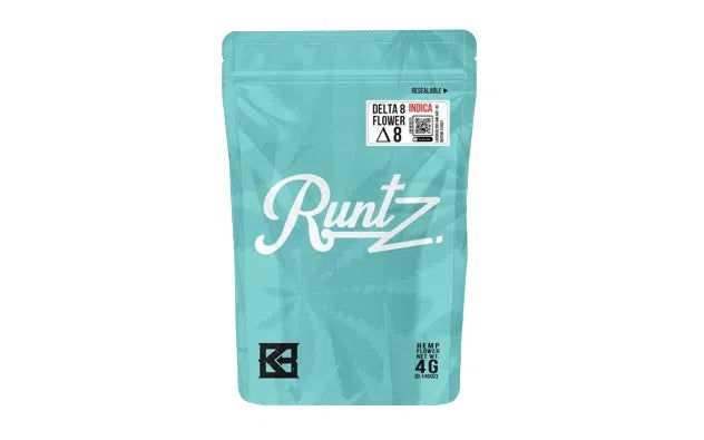 Kalibloom Delta 8 THC Flower 4g Smell Proof Bag-Kalibloom-Runtz (Indica)-NYC Glass