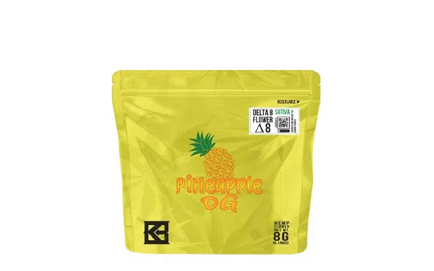 Kalibloom Delta 8 THC Flower 8g Smell Proof Bag-Kalibloom-Pineapple OG (Sativa)-NYC Glass