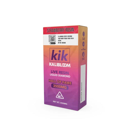 Kalibloom KIK Hall of Fame 3.5g Live Resin Liquid Diamond THCP/HHCP/THCJD/THCH/THCX Rechargeable Disposable-Kalibloom-Strawberry Rosin (Sativa)-NYC Glass