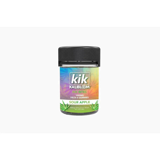 Kalibloom Kik Bites 1000mg Delta-8 Gummies-Kalibloom-Sour Apple-NYC Glass