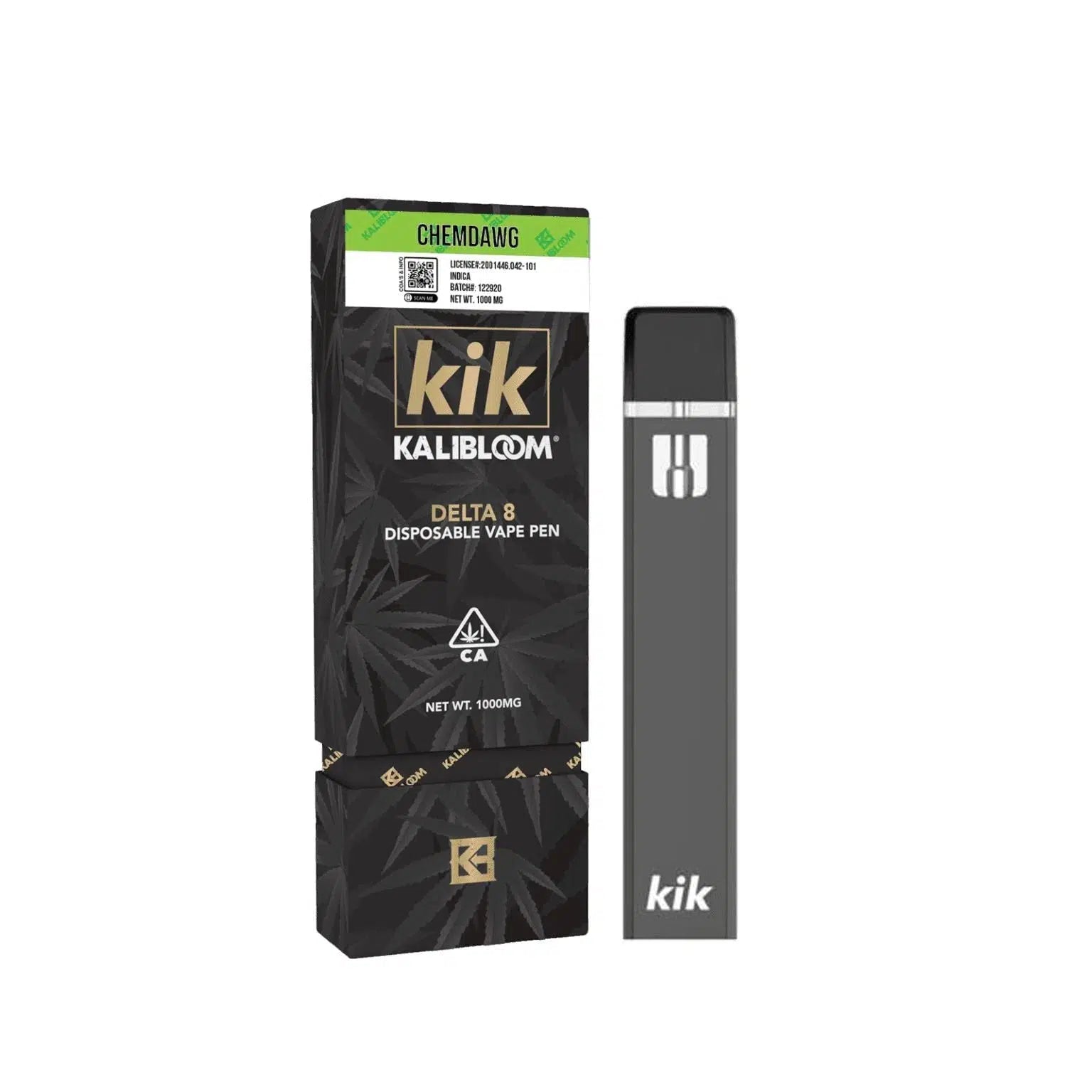 Kalibloom Kik Delta 8 1000mg Disposable-Kalibloom-Chemdawg (Indica)-NYC Glass