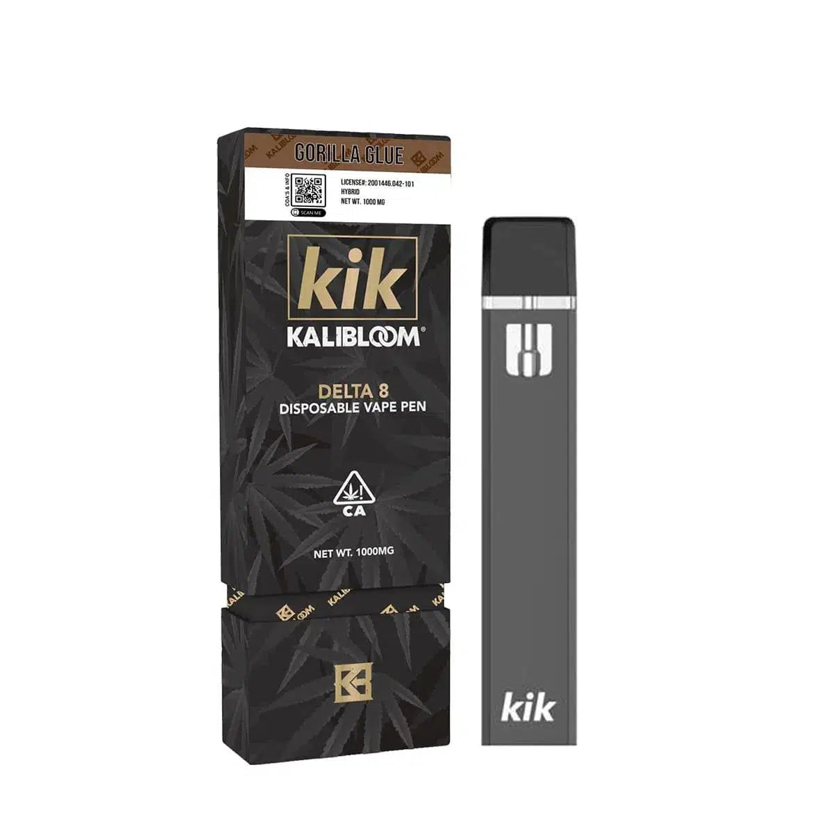 Kalibloom Kik Delta 8 1000mg Disposable-Kalibloom-Gorilla Glue (Indica)-NYC Glass
