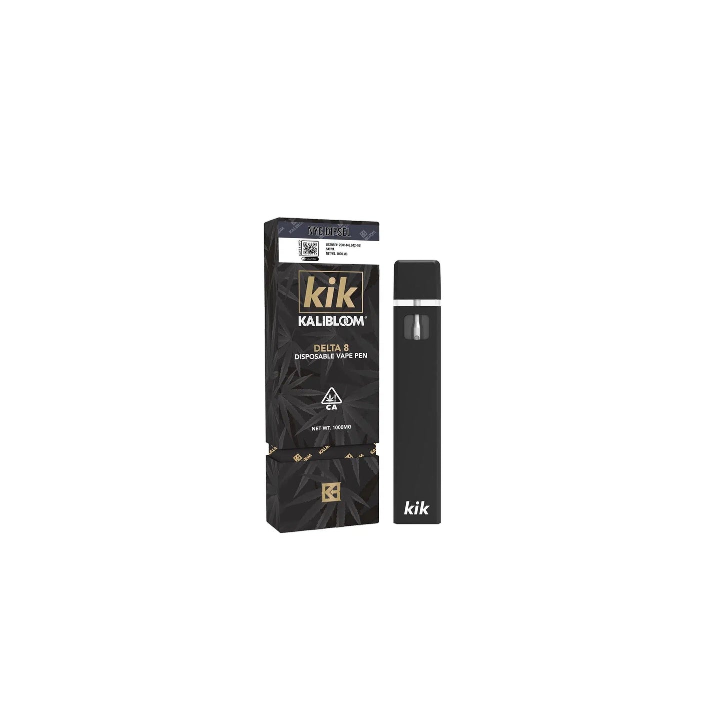 Kalibloom Kik Delta 8 1000mg Disposable-Kalibloom-NYC Diesel (Sativa)-NYC Glass