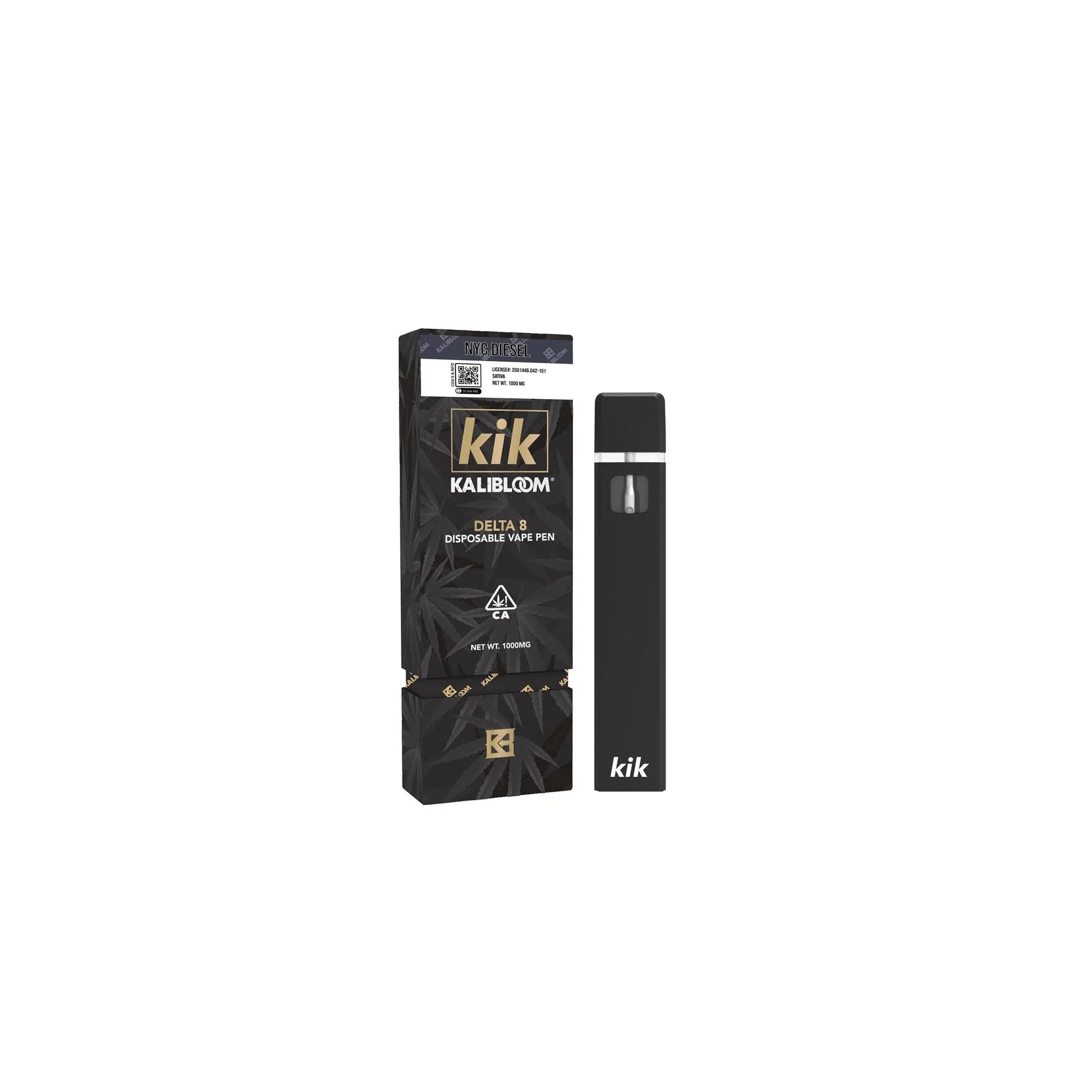 Kalibloom Kik Delta 8 1000mg Disposable-Kalibloom-NYC Diesel (Sativa)-NYC Glass