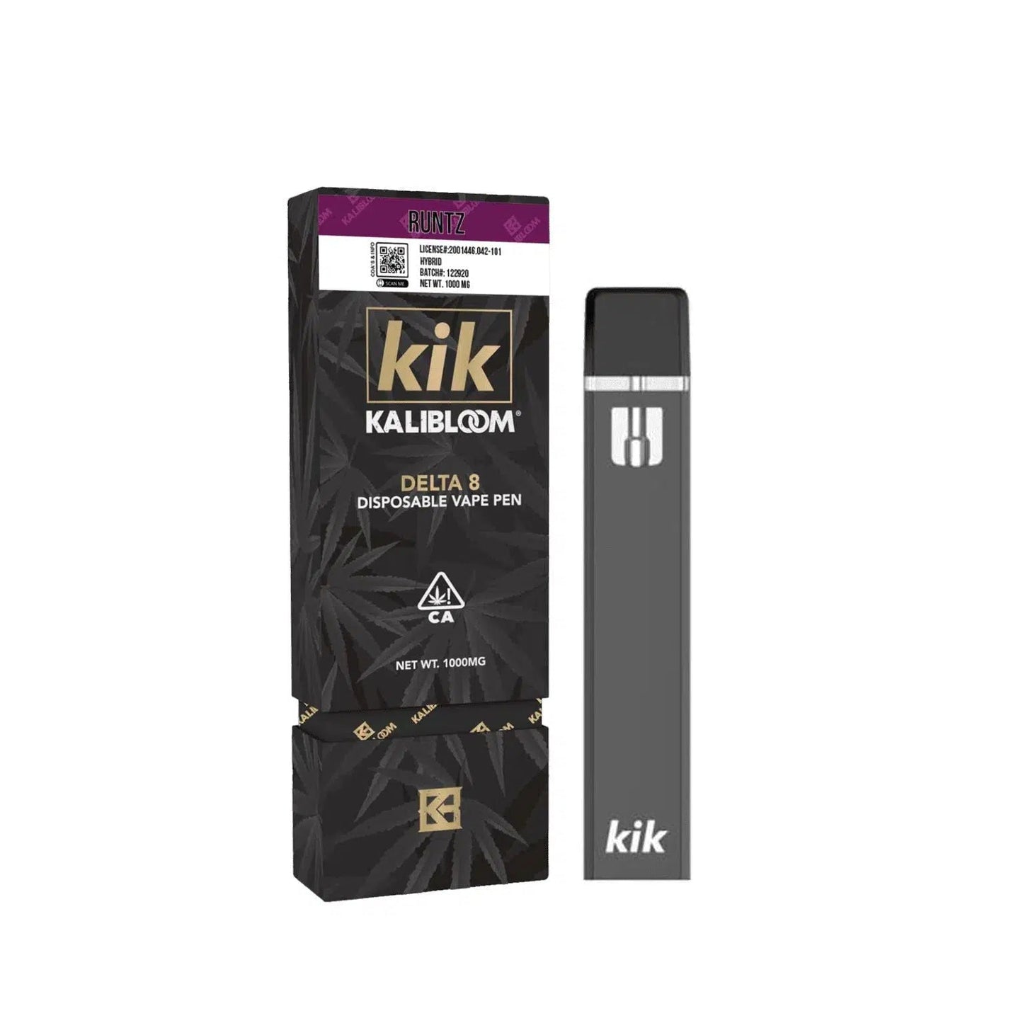 Kalibloom Kik Delta 8 1000mg Disposable-Kalibloom-Runtz (Hybrid)-NYC Glass
