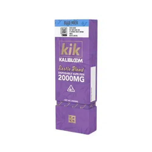 Kalibloom Kik Exotic Blend Full Spectrum (Delta-8, THCP, HHC, HHCP) Disposable 2000mg-Kik Disposable-Kalibloom-Blue Milk (Indica)-NYC Glass