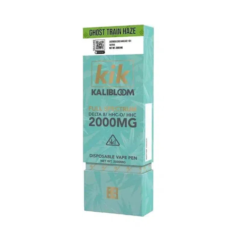 Kalibloom Kik Full Spectrum (Delta 8 HHC-O HHC) 2000mg Disposable-Kalibloom-Ghost Train Haze (Sativa)-NYC Glass