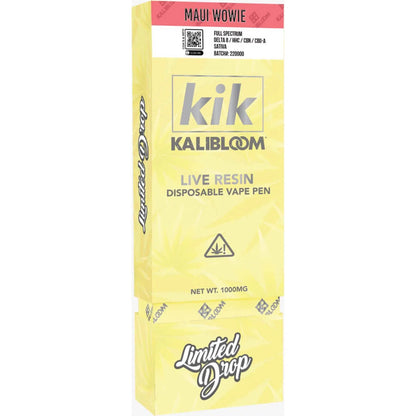 Kalibloom Kik Live Resin Full Spectrum Disposable 1000mg-Kalibloom-NYC Glass