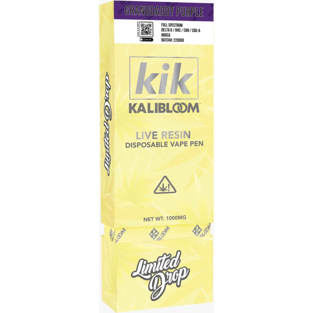 Kalibloom Kik Live Resin Full Spectrum Disposable 1000mg-Kalibloom-NYC Glass