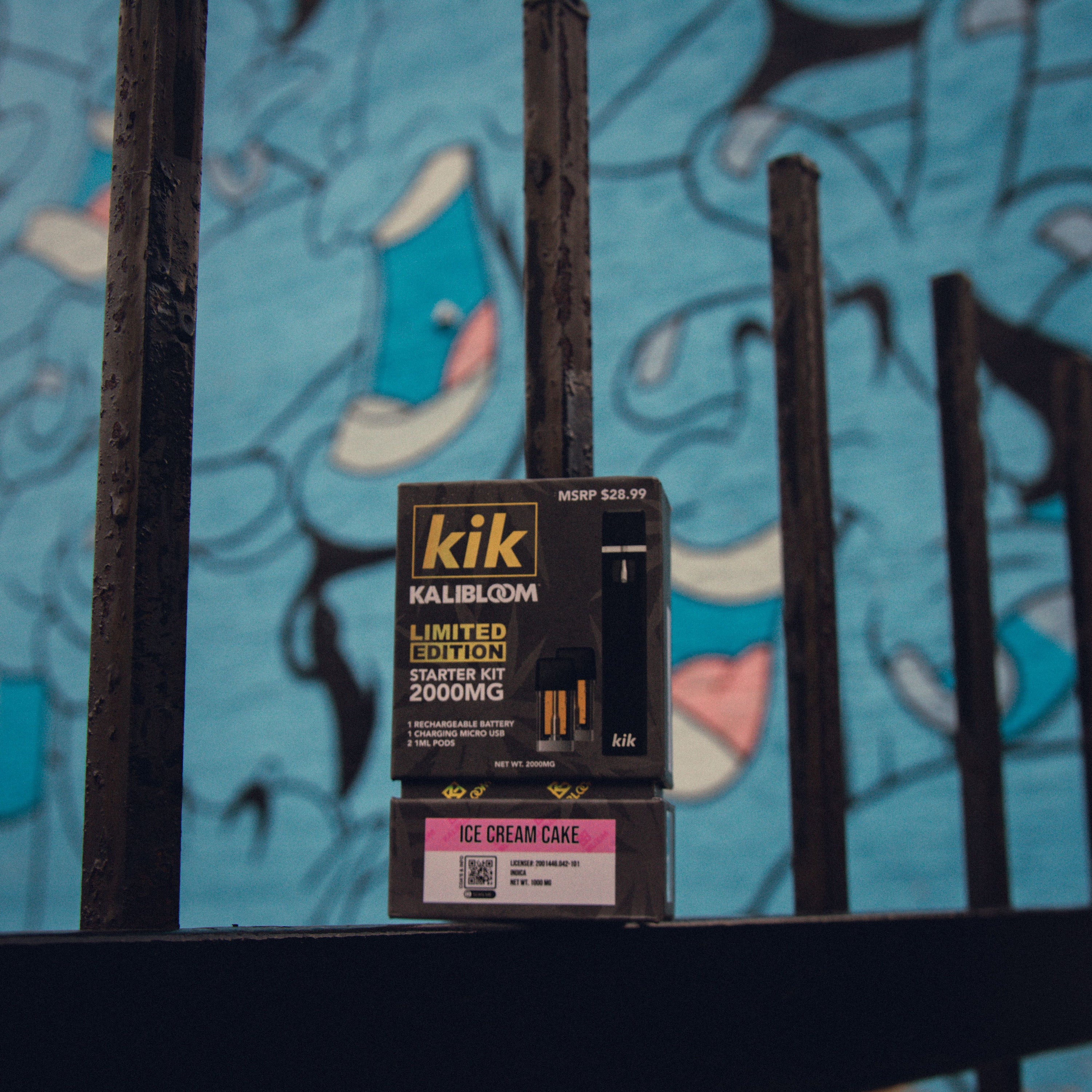 Kalibloom_Kik_Limited_Edition_Delta_8_Starter_Kit_Ice_Cream_Cake-NYC Glass