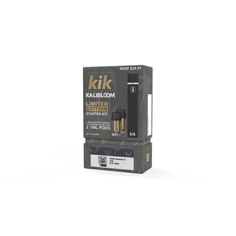 Kik Pod Starter Kit with 2 Delta 8 Pods Promo Pack-Kalibloom-NYC Diesel-NYC Glass