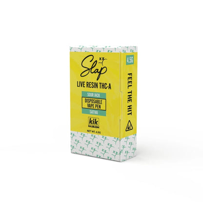 Kik Slap Live Resin THC-A 4500mg Disposable-Kalibloom-Sour Jack (Sativa)-NYC Glass