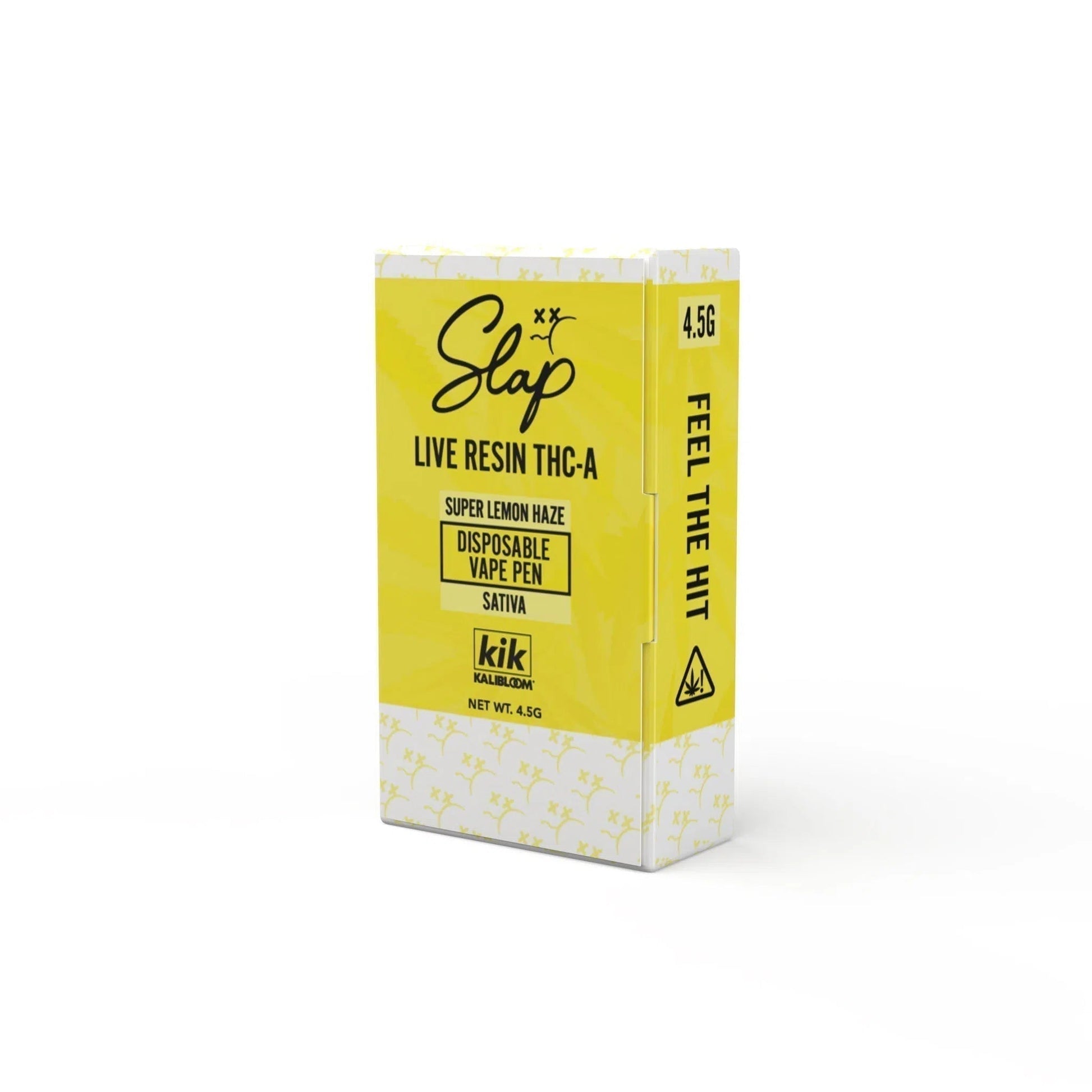 Kik Slap Live Resin THC-A 4500mg Disposable-Kalibloom-Super Lemon Haze (Sativa)-NYC Glass