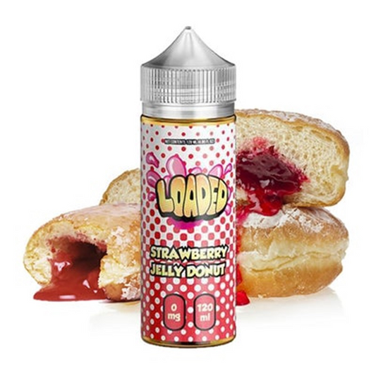 LOADED Freebase E-Juice 120ml-Ruthless-Strawberry Jelly Donuts-3mg-NYC GLASS 718